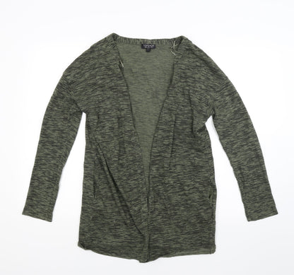 Topshop Womens Green  Knit Cardigan Jumper Size 12