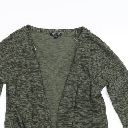 Topshop Womens Green  Knit Cardigan Jumper Size 12