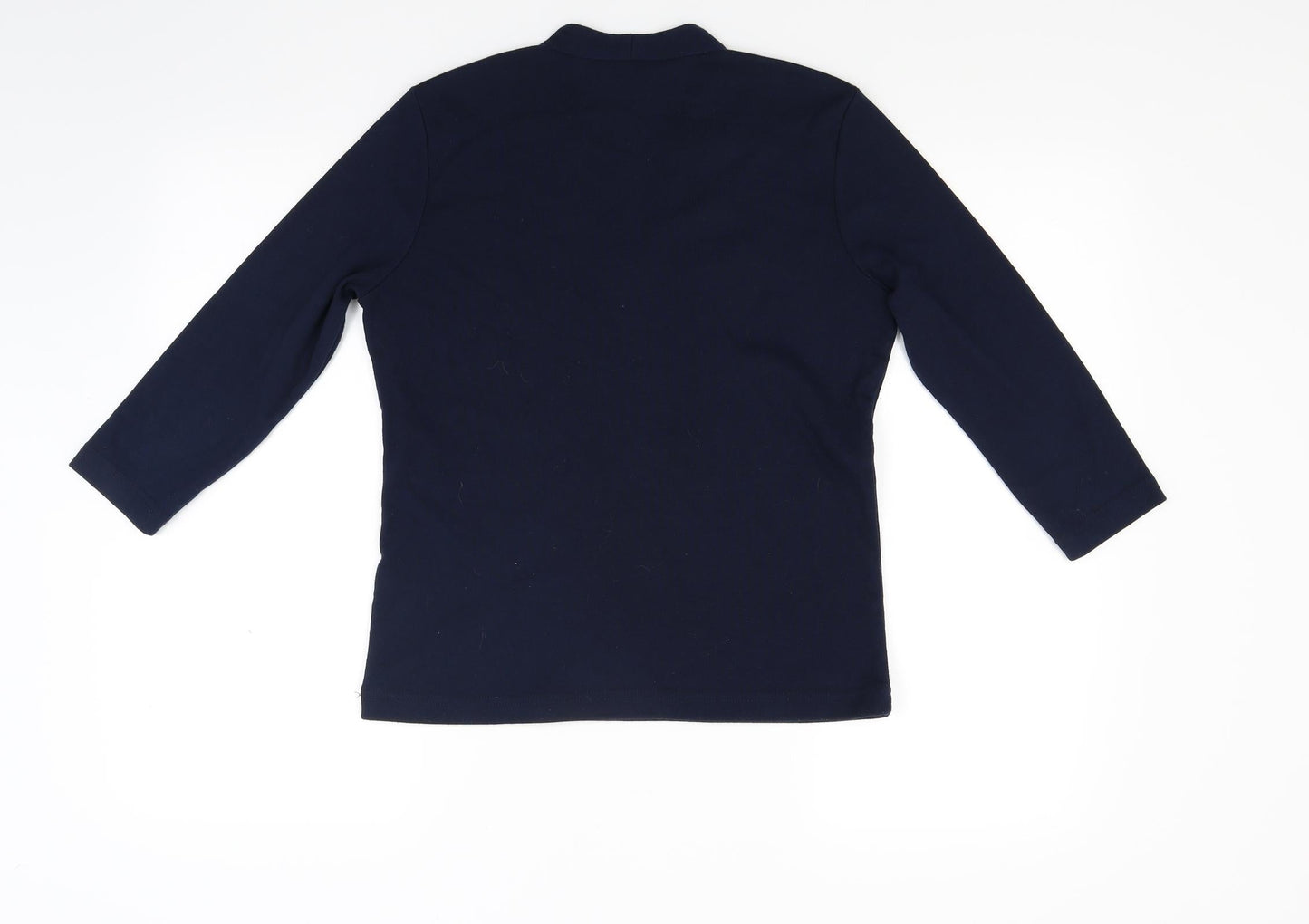 Viz a Viz Womens Blue  Knit Pullover Jumper Size 10