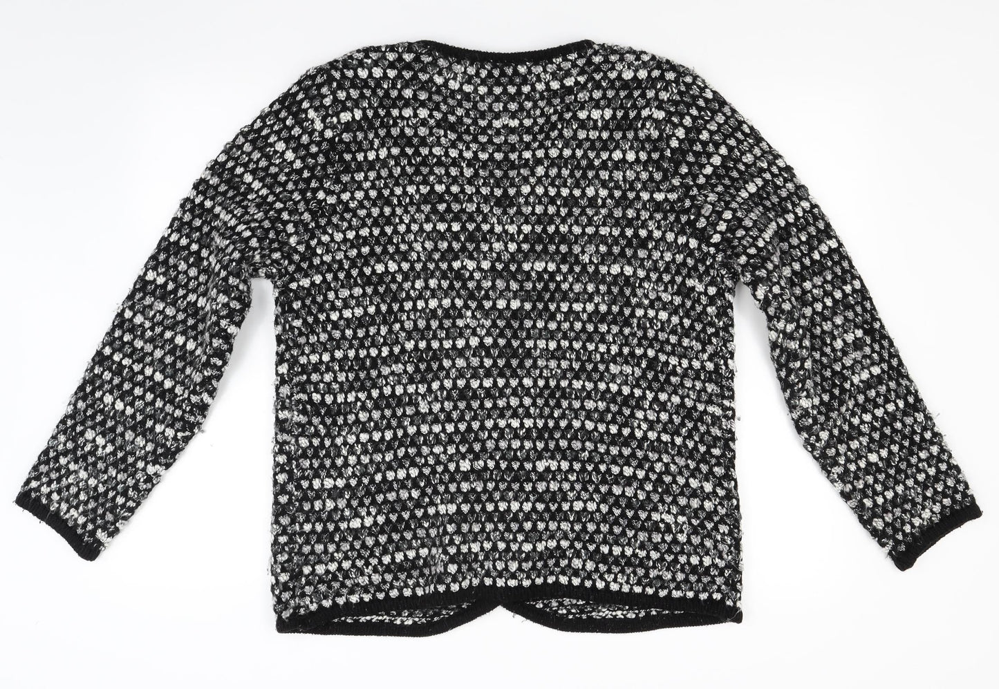 Casamere Womens Grey  Knit Cardigan Jumper Size M