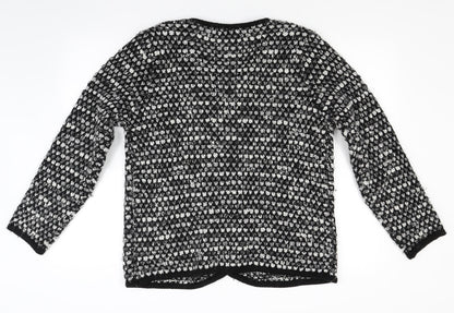 Casamere Womens Grey  Knit Cardigan Jumper Size M
