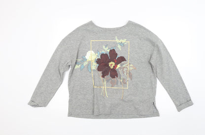 Womens UK Size 12 Marks and Spencer Grey Pullover Sweatshirt