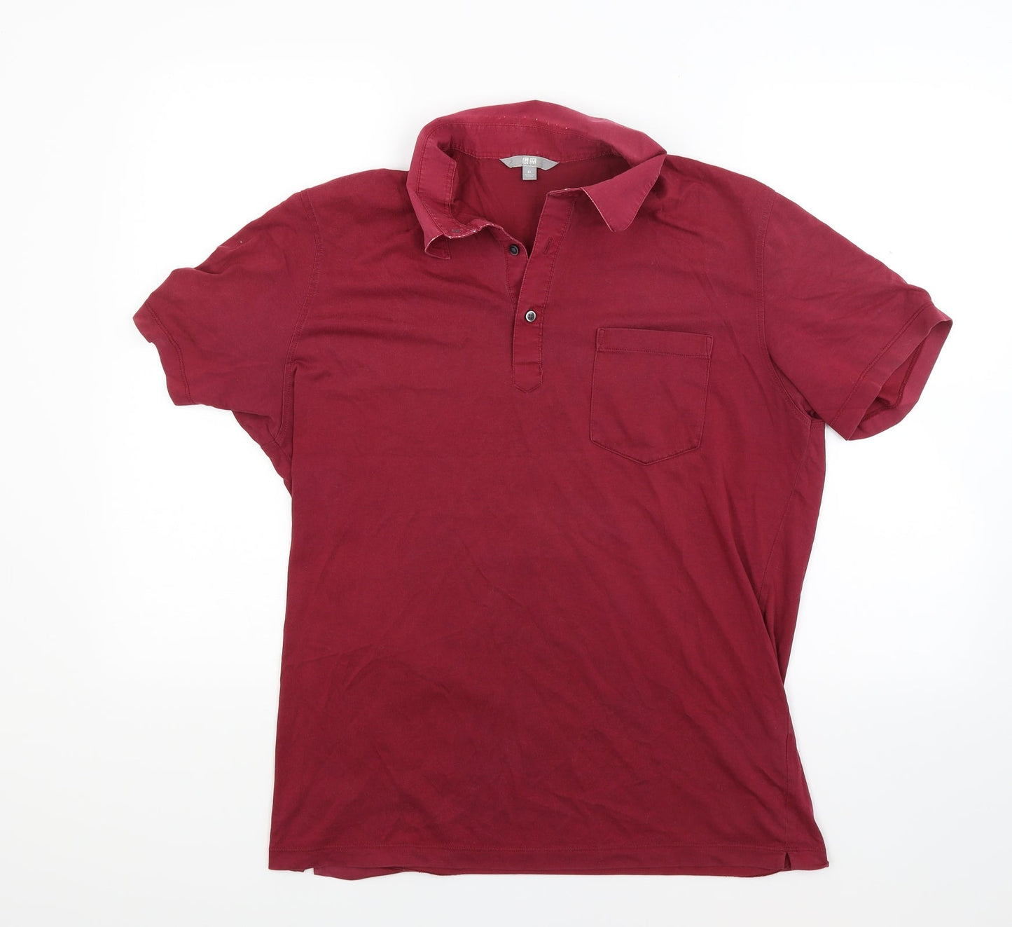 Uniqlo Mens Red  Jacquard  Polo Size XL