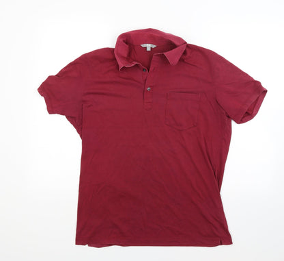 Uniqlo Mens Red  Jacquard  Polo Size XL