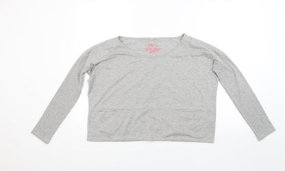 Primark Womens Grey  Jacquard Pullover Sweatshirt Size 14
