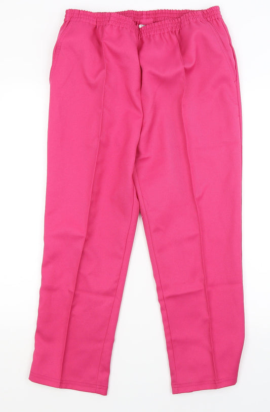 Damart Womens Pink   Trousers  Size 14 L24 in