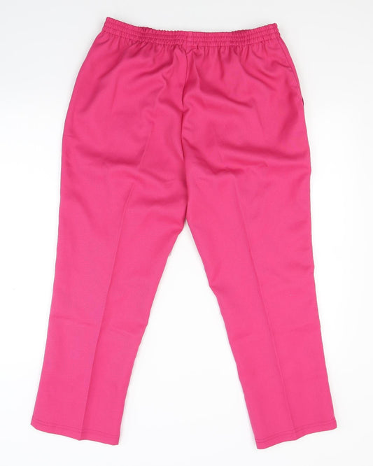 Damart Womens Pink   Trousers  Size 14 L24 in