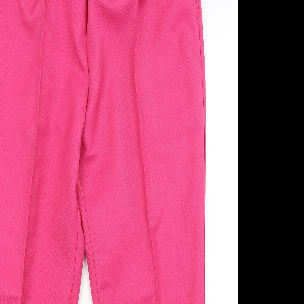 Womens UK Size 14 Damart Regular Fit  Pink Trousers