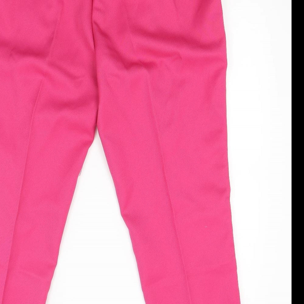 Womens UK Size 14 Damart Regular Fit  Pink Trousers