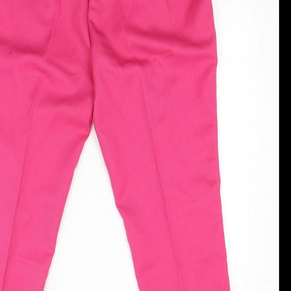 Womens UK Size 14 Damart Regular Fit  Pink Trousers