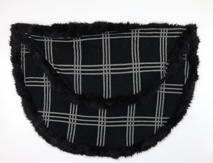 Preworn Womens Black Check  Jacket Poncho One Size  - shoulder jacket