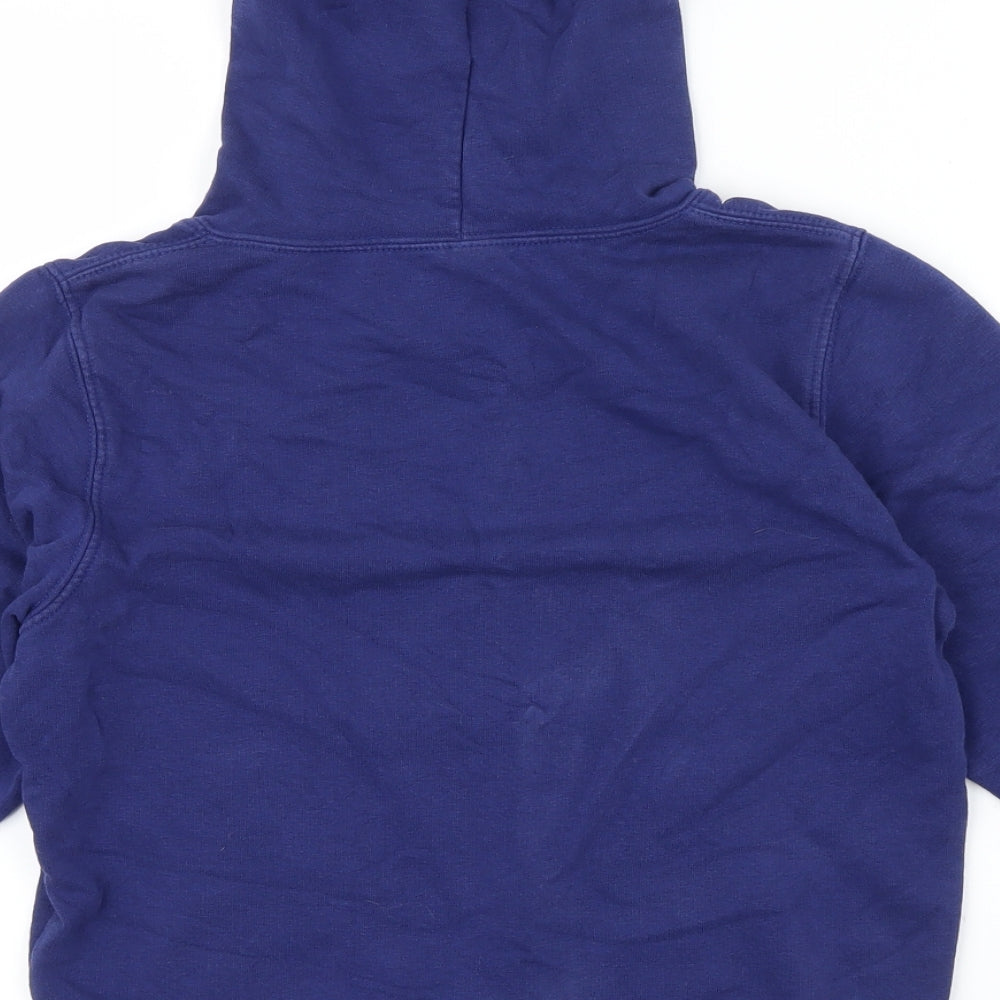 Preworn Girls Blue   Pullover Hoodie Size 7-8 Years