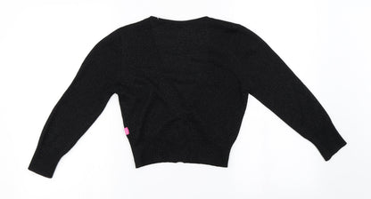 Pineapple  Girls Black   Cardigan Jumper Size 6 Years
