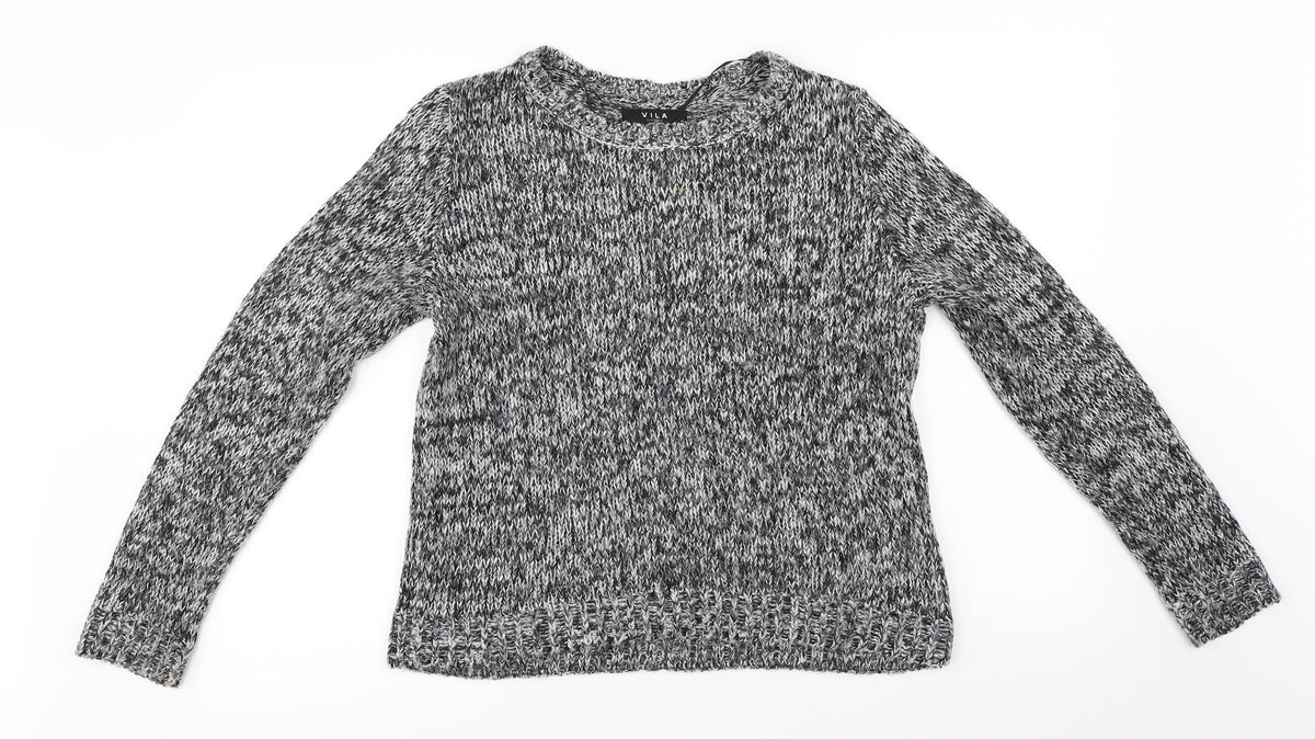 villa Womens Grey   Pullover Jumper Size M