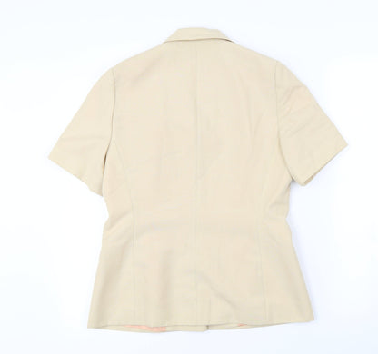 JWF  Womens Beige   Jacket Blazer Size 12