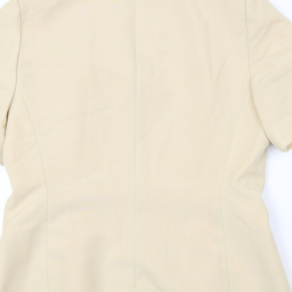 JWF  Womens Beige   Jacket Blazer Size 12