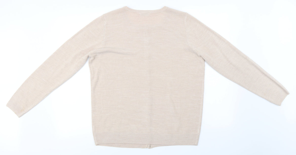 BHS  Womens Beige   Cardigan Jumper Size 16