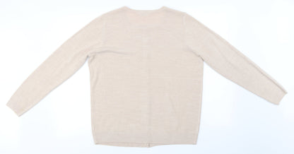 BHS  Womens Beige   Cardigan Jumper Size 16