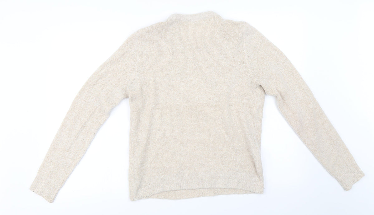 On Fire  Womens Beige   Pullover Jumper Size 14