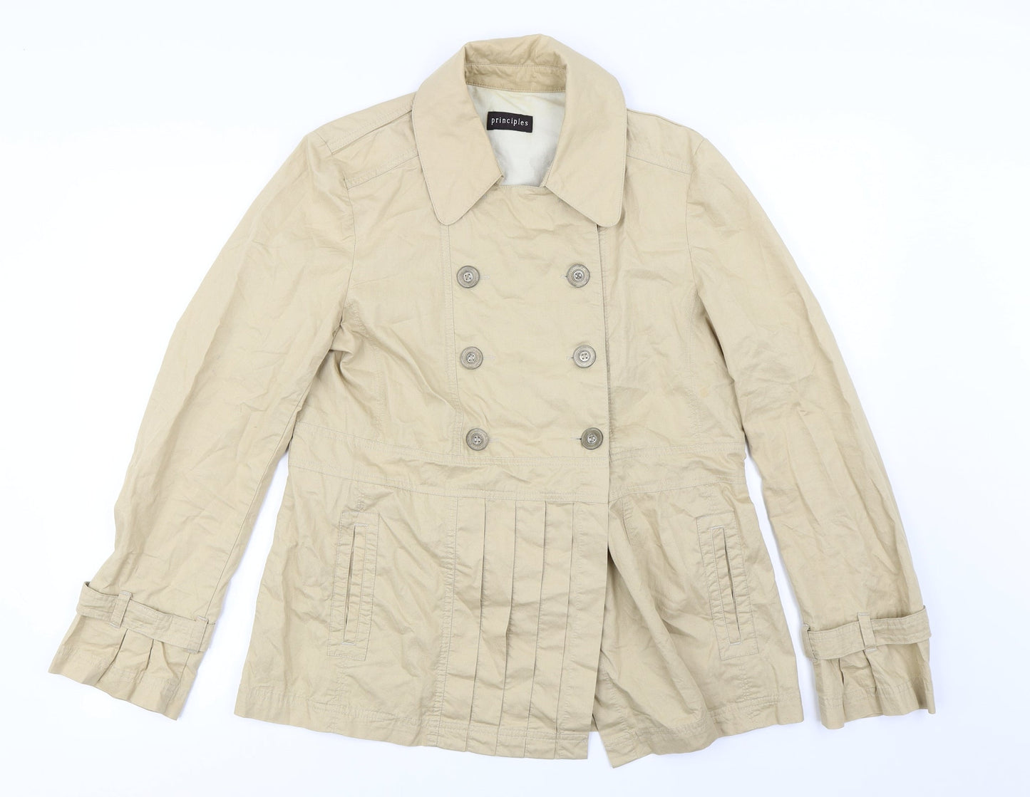 Principles  Womens Beige   Jacket Coat Size 14