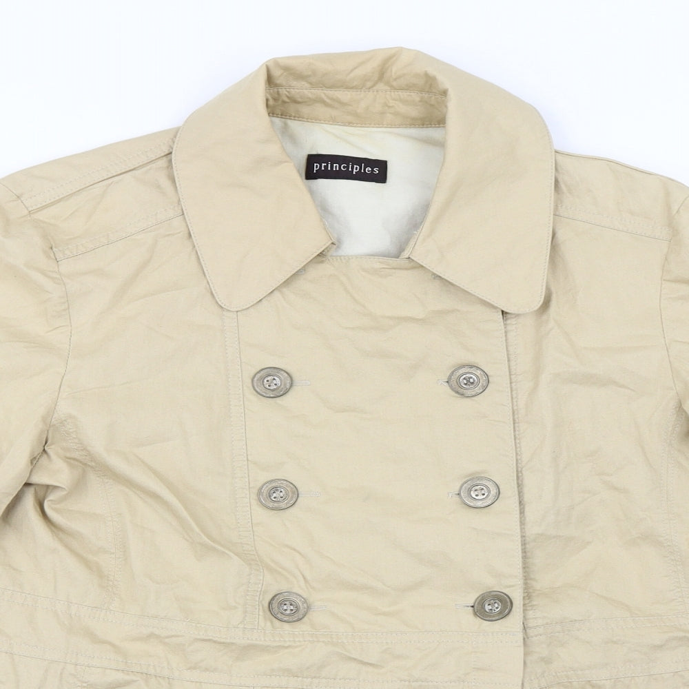 Principles  Womens Beige   Jacket Coat Size 14