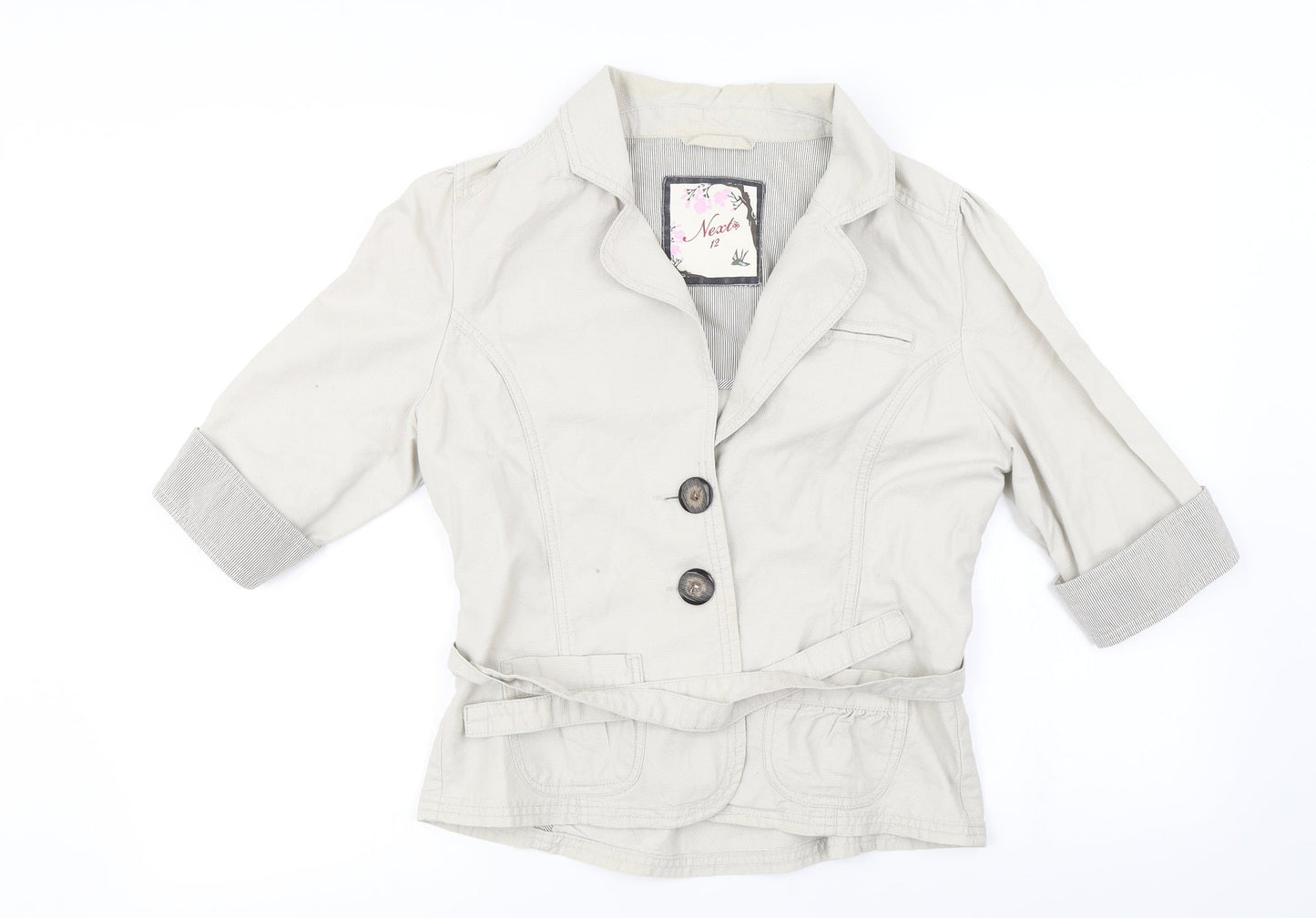 Womens UK Size 12 NEXT Beige Jacket
