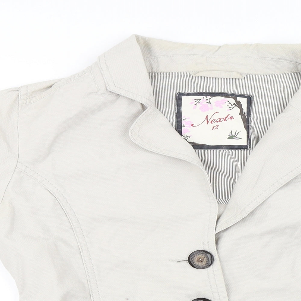 Womens UK Size 12 NEXT Beige Jacket