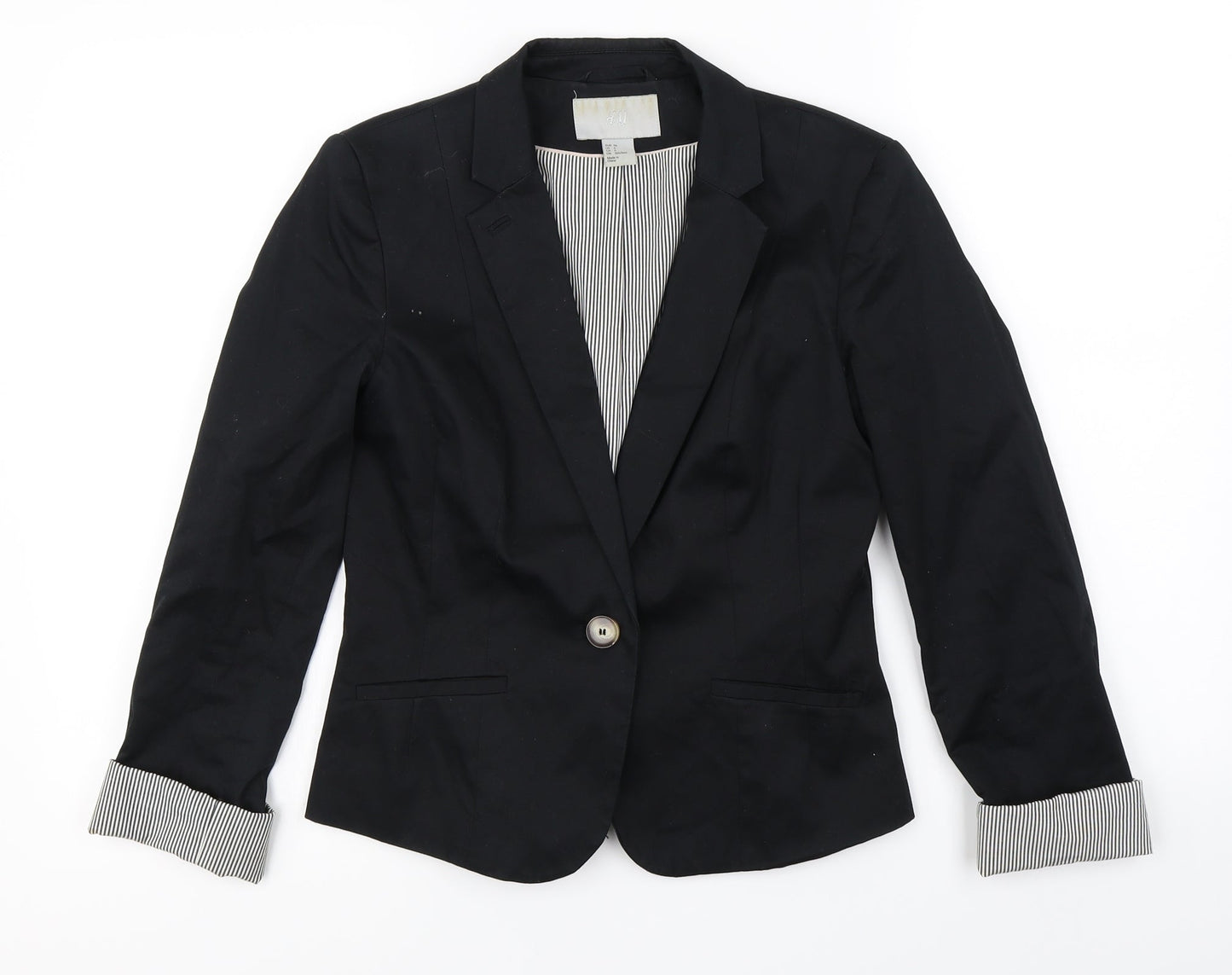 H&M  Womens Black   Jacket Blazer Size 6