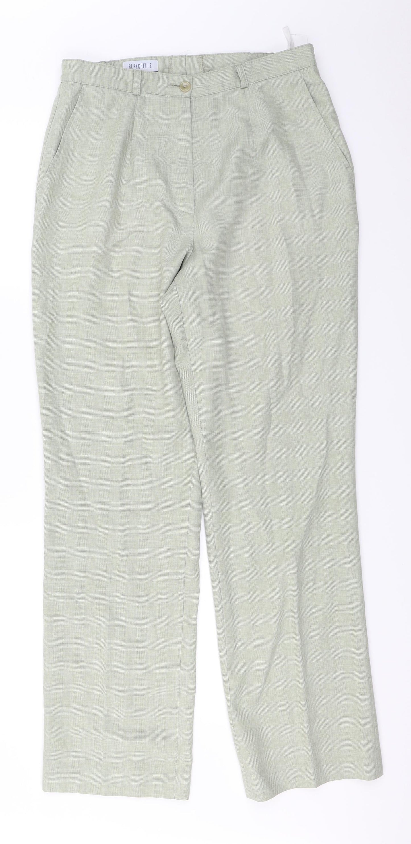 Womens UK Size 14 Blanchelle Regular Fit  Green Trousers