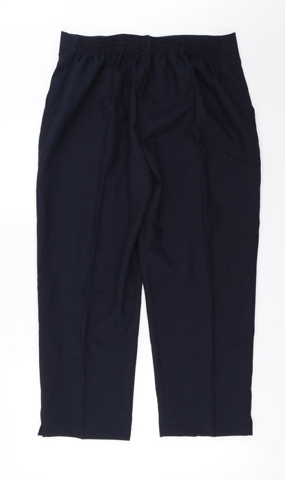 Womens UK Size 32 in Preworn Relaxed Fit  Blue Trousers