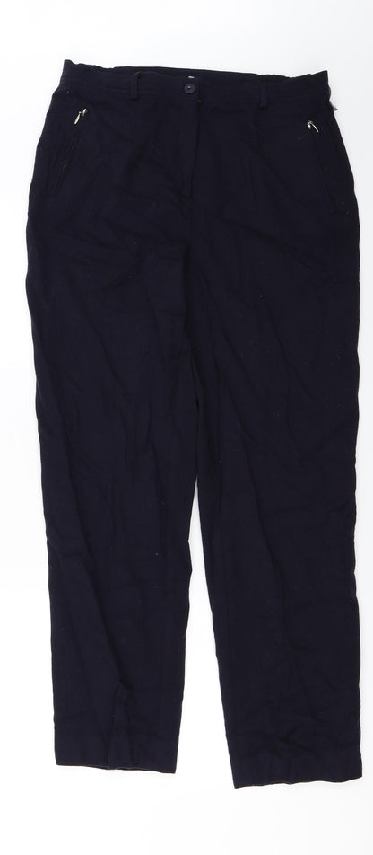 Womens UK Size 30 in Gelco Regular Fit  Blue Trousers