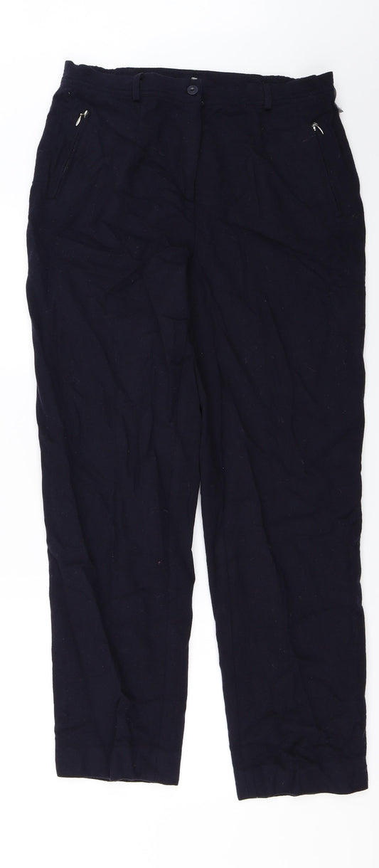 Womens UK Size 30 in Gelco Regular Fit  Blue Trousers