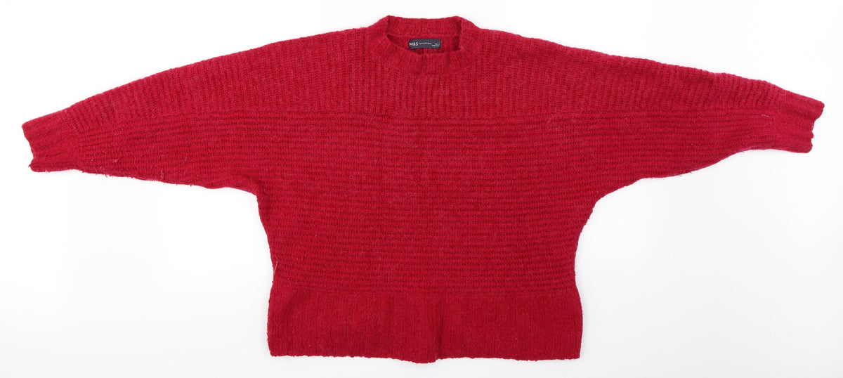 Marks & Spencer  Womens Red   Pullover Jumper Size L