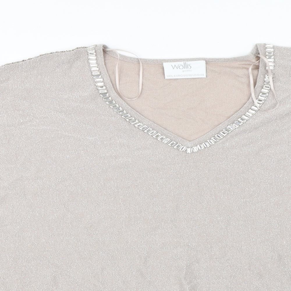 Wallis  Womens Grey   Pullover Jumper Size L