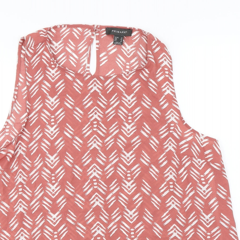 Primark Womens Pink   Basic Blouse Size 16