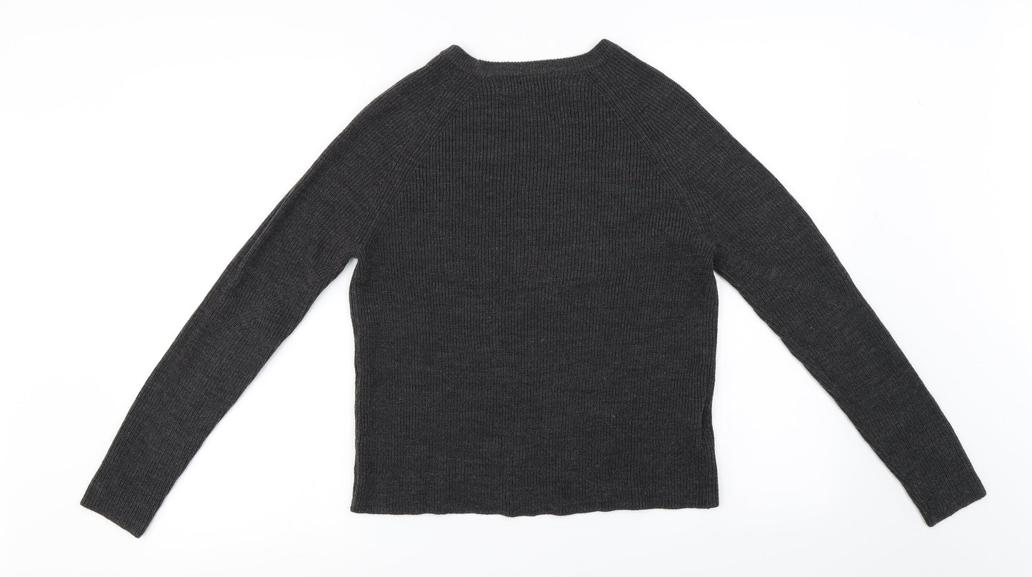 Mango  Womens Grey   Pullover Jumper Size S