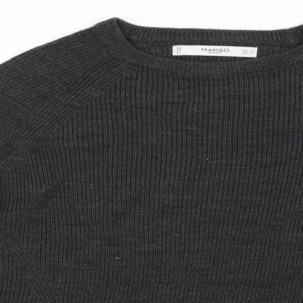 Mango  Womens Grey   Pullover Jumper Size S