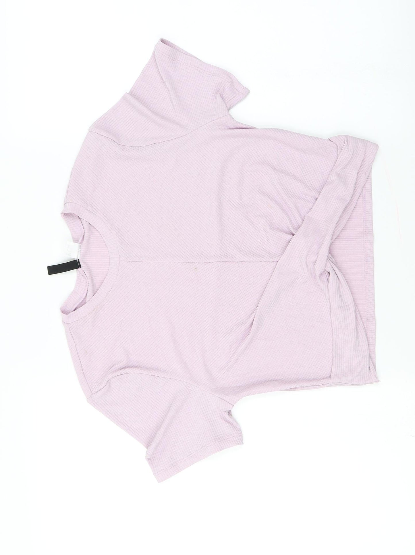 Womens UK Size L H&M Purple Basic T-Shirt