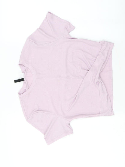 Womens UK Size L H&M Purple Basic T-Shirt