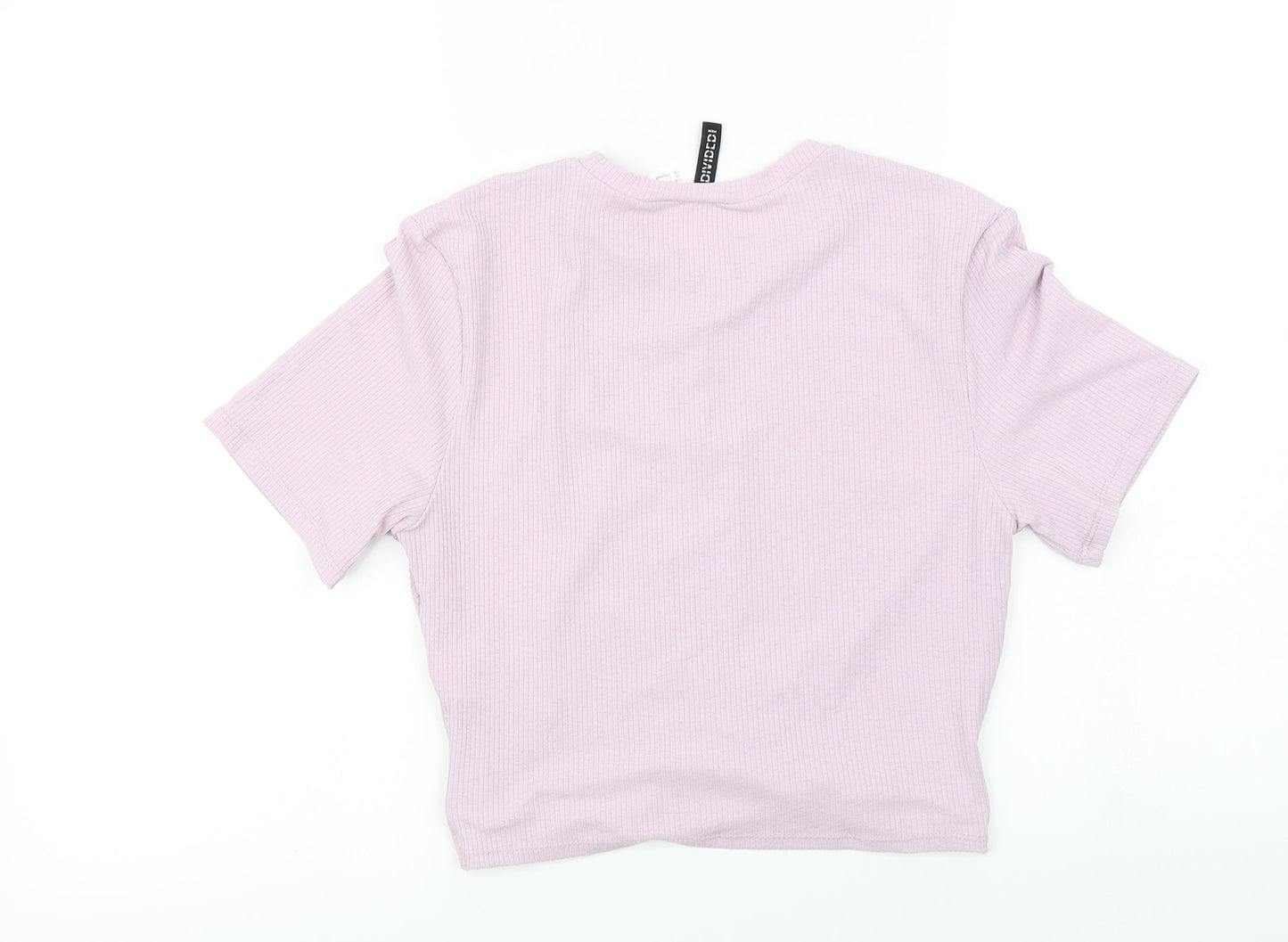 Womens UK Size L H&M Purple Basic T-Shirt
