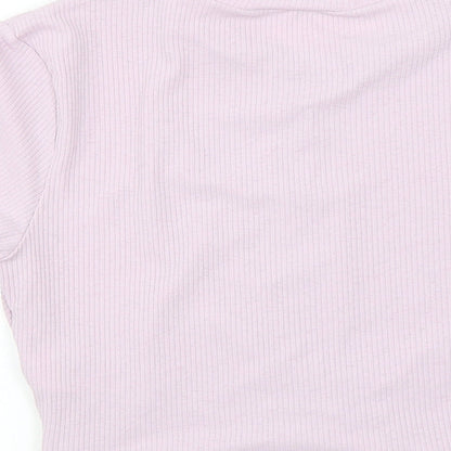 Womens UK Size L H&M Purple Basic T-Shirt