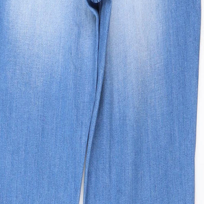 Womens UK Size 10 miss denim Regular Fit Straight Blue Jeans