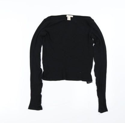 H&M Womens Black   Pullover Jumper Size 6