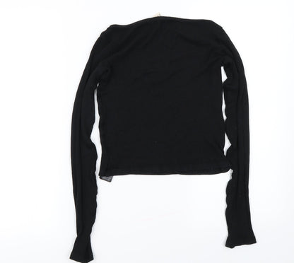 H&M Womens Black   Pullover Jumper Size 6