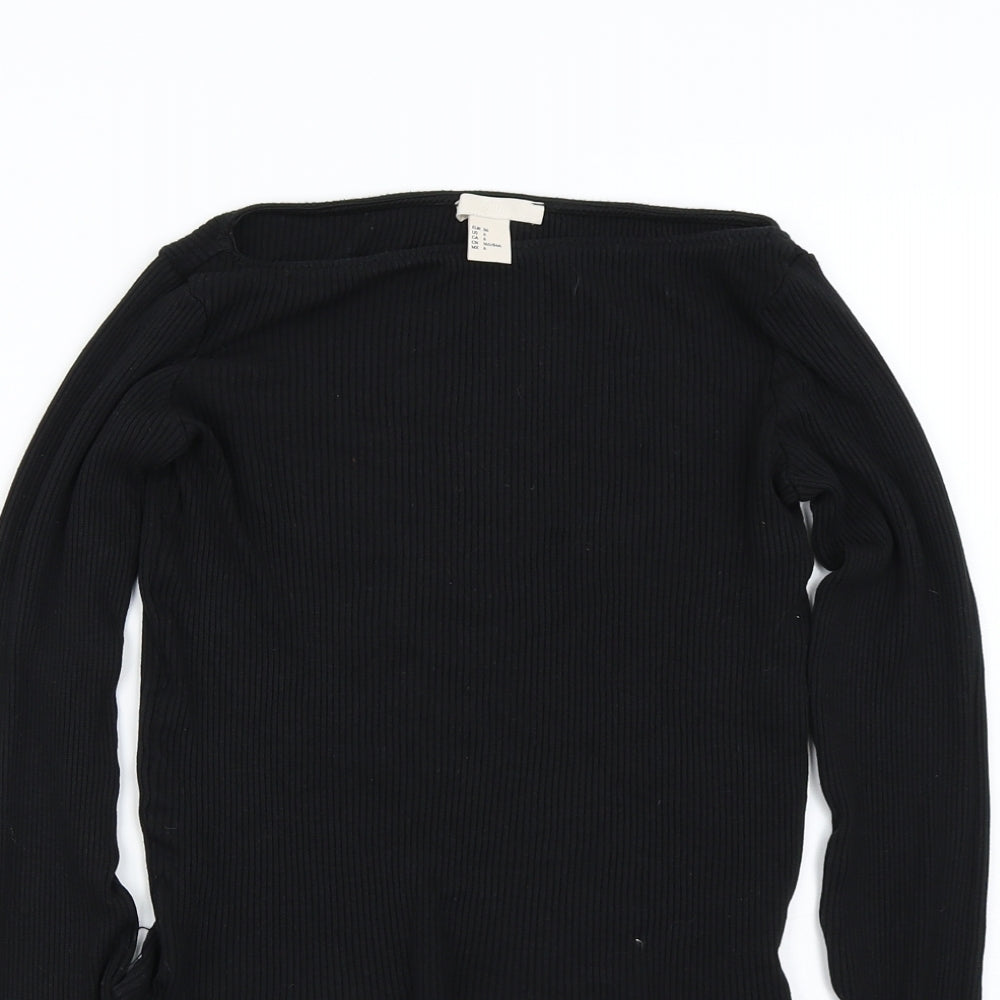H&M Womens Black   Pullover Jumper Size 6