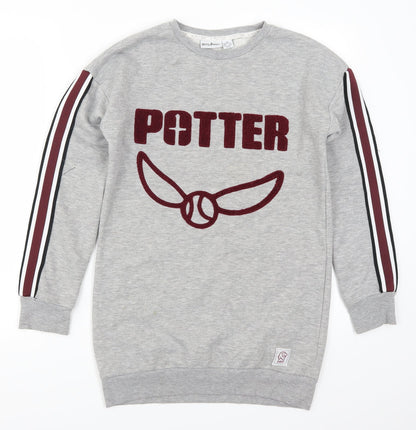 Primark Womens Grey   Pullover Sweatshirt Size 4  - Harry Potter