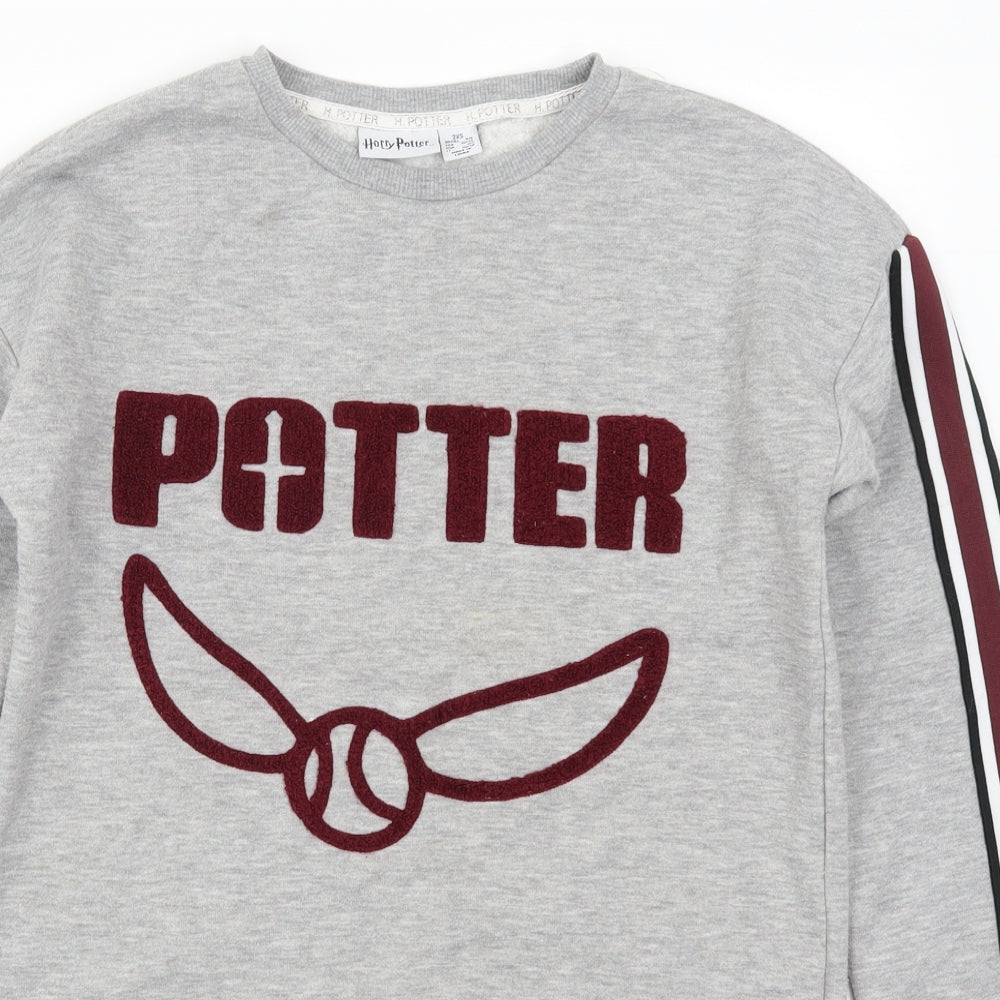 Primark Womens Grey   Pullover Sweatshirt Size 4  - Harry Potter