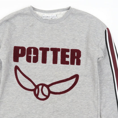 Primark Womens Grey   Pullover Sweatshirt Size 4  - Harry Potter