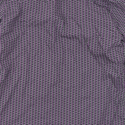 F&F Mens Purple Geometric   Button-Up Size M