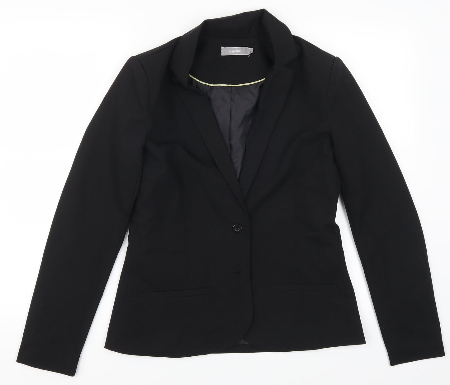 Fransa Womens Black   Jacket Suit Jacket Size 8